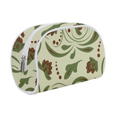 Folk Flowers Pattern  Make Up Case (small) by Eskimos