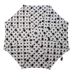 Sketchy Style Black Birds Motif Pattern Hook Handle Umbrellas (small) by dflcprintsclothing