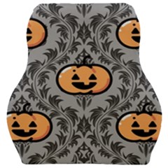 Pumpkin Pattern Car Seat Velour Cushion  by NerdySparkleGoth