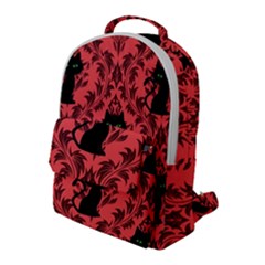 Cat Pattern Flap Pocket Backpack (large) by NerdySparkleGoth