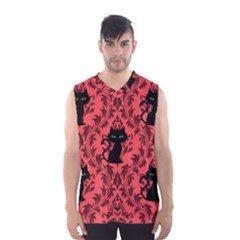 Cat Pattern Men s Basketball Tank Top by NerdySparkleGoth