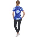 Ghost Pattern Short Sleeve Zip Up Jacket View2