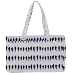Athletic Running Graphic Silhouette Pattern Canvas Work Bag by dflcprintsclothing