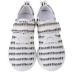 Athletic Running Graphic Silhouette Pattern Women s Velcro Strap Shoes by dflcprintsclothing
