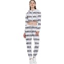 Athletic Running Graphic Silhouette Pattern Cropped Zip Up Lounge Set View1