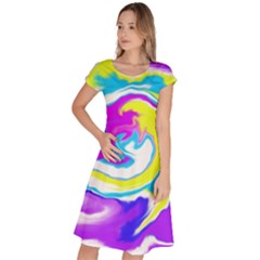 Psychedelic  Classic Short Sleeve Dress by kiernankallan