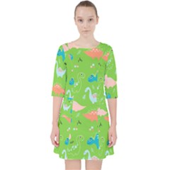 Funny Dinosaur Pocket Dress by SychEva