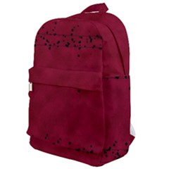 Black Splashes On Red Background Classic Backpack by SychEva