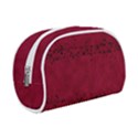 Black Splashes On Red Background Make Up Case (Small) View1