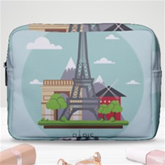 Paris-france-french-europe-travel Make Up Pouch (large) by Sudhe