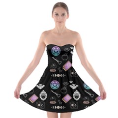Pastel Goth Witch Strapless Bra Top Dress by NerdySparkleGoth