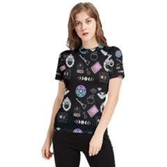 Pastel Goth Witch Women s Short Sleeve Rash Guard by NerdySparkleGoth