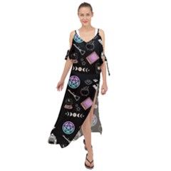 Pastel Goth Witch Maxi Chiffon Cover Up Dress by NerdySparkleGoth