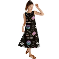 Pastel Goth Witch Summer Maxi Dress by NerdySparkleGoth