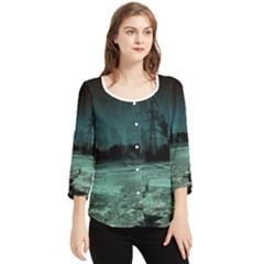 Industry-setting-world-urban Chiffon Quarter Sleeve Blouse by Sudhe