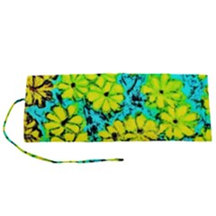 Chrysanthemums Roll Up Canvas Pencil Holder (s) by Hostory