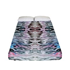 Abstract Waves Iii Fitted Sheet (full/ Double Size) by kaleidomarblingart