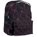 Pink Abstract Flowers With Splashes On A Dark Background  Abstract Print Giant Full Print Backpack View3