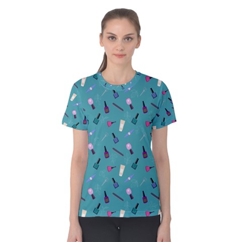 Manicure Supplies  Nail Polish Women s Cotton Tee by SychEva