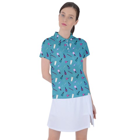 Manicure Supplies  Nail Polish Women s Polo Tee by SychEva