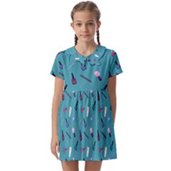 Manicure Supplies  Nail Polish Kids  Asymmetric Collar Dress by SychEva