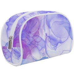 Purple And Blue Alcohol Ink  Make Up Case (large) by Dazzleway