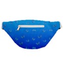 Butterflies at blue, two color tone gradient Fanny Pack View2