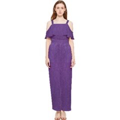 Leather Smooth 18-purple Draped Sleeveless Chiffon Jumpsuit by skindeep