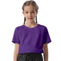 Leather Smooth 18-purple Kids  Basic Tee View1