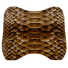 Reptile Skin Pattern 11 Velour Head Support Cushion by skindeep