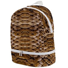 Reptile Skin Pattern 11 Zip Bottom Backpack by skindeep