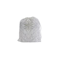 Mono Repeats Drawstring Pouch (xs) by kaleidomarblingart