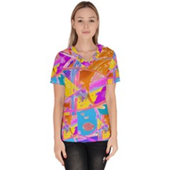 Sun Tea Women s V-neck Scrub Top by kiernankallan