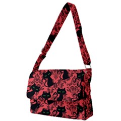 Halloween Cats Full Print Messenger Bag (l) by NerdySparkleGoth
