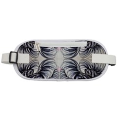Mono Repeats Vi Rounded Waist Pouch by kaleidomarblingart