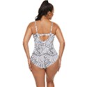 mono swirls Retro Full Coverage Swimsuit View4