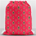 Sketchy Christmas Tree Motif Drawing Pattern Drawstring Bag (Large) View1