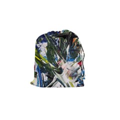 Snow In A City-1-1 Drawstring Pouch (small) by bestdesignintheworld