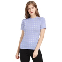 Lighblu Plaid Small Women s Short Sleeve Rash Guard by snowwhitegirl