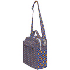 Yellow Circles On A Purple Background Crossbody Day Bag by SychEva