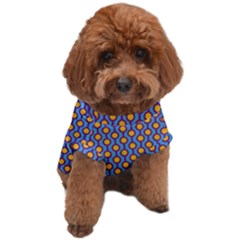 Yellow Circles On A Purple Background Dog T-shirt by SychEva