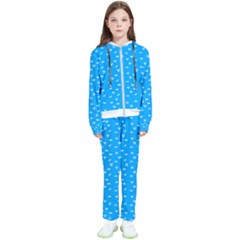 Halloween White Bars At Sky Blue Color Kids  Tracksuit by Casemiro