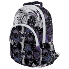 Twin Migraines Rounded Multi Pocket Backpack by MRNStudios