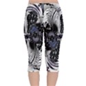Twin Migraines Velvet Capri Leggings  View2