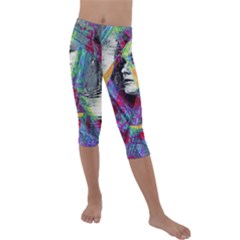 Rex Kids  Lightweight Velour Capri Leggings  by MRNStudios