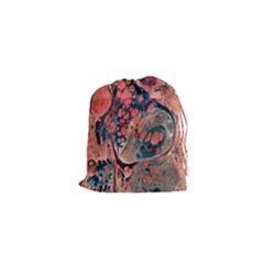 Abstract Marbling Drawstring Pouch (xs) by kaleidomarblingart