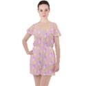 Pastel Adventure Ruffle Cut Out Chiffon Playsuit View1