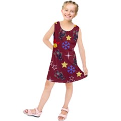 Krampus Kawaii Red Kids  Tunic Dress by NerdySparkleGoth