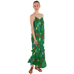 Gingy Green Cami Maxi Ruffle Chiffon Dress by NerdySparkleGoth