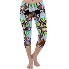 375 Chroma Digital Art Custom Capri Yoga Leggings by Drippycreamart